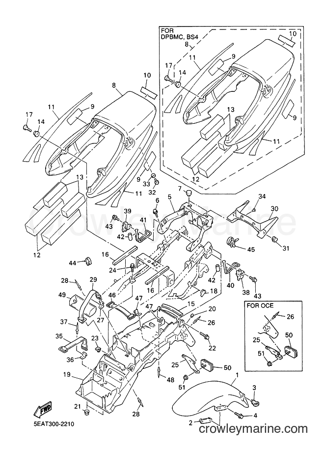 2002 Street Bike XJR1300 - XJR1300 (5EAW) [080] - FENDER