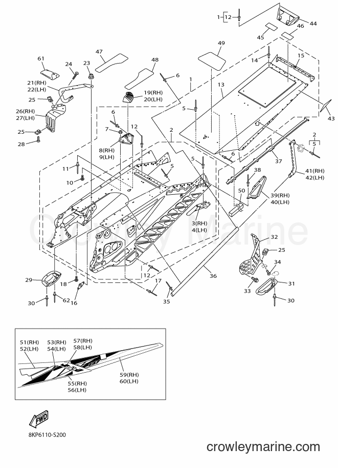 Yamaha Motors SRV10LL (8KP6) [010] - FRAME 2
