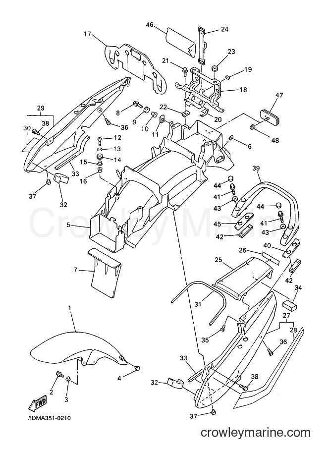 2000 Street Bike FZS600SP - FZS600SP (5DMB) [010] - FENDER