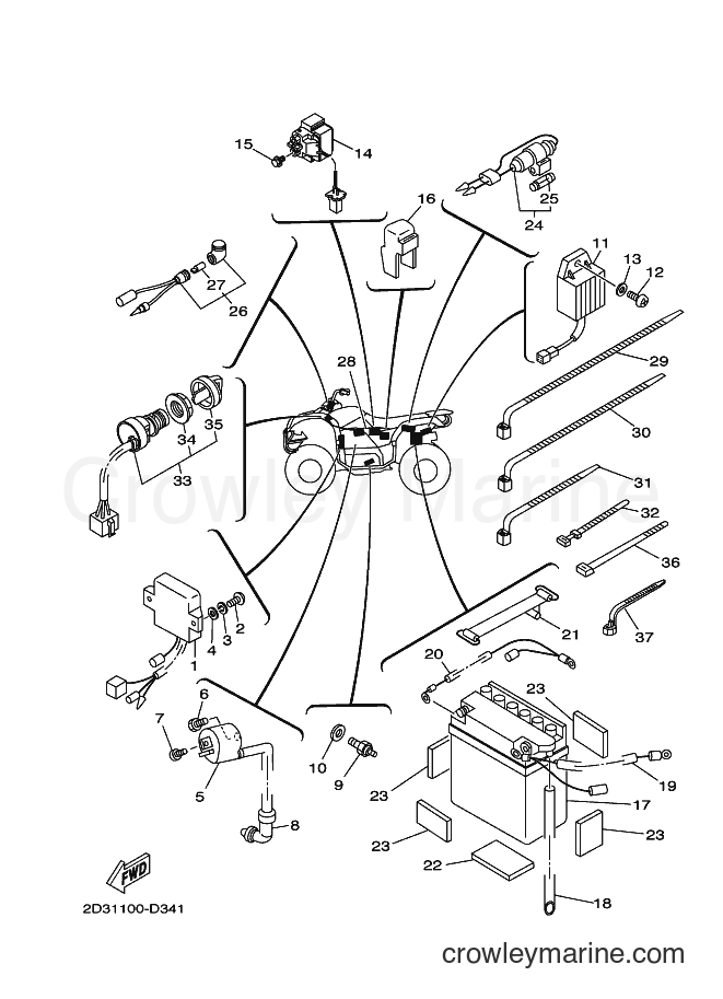 Yamaha Motors YFM80G (2D3B) [010] - ELECTRICAL 1