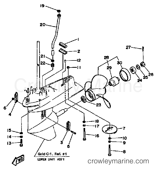 Yamaha Motors 50ESH-JD - LOWER DRIVE 2