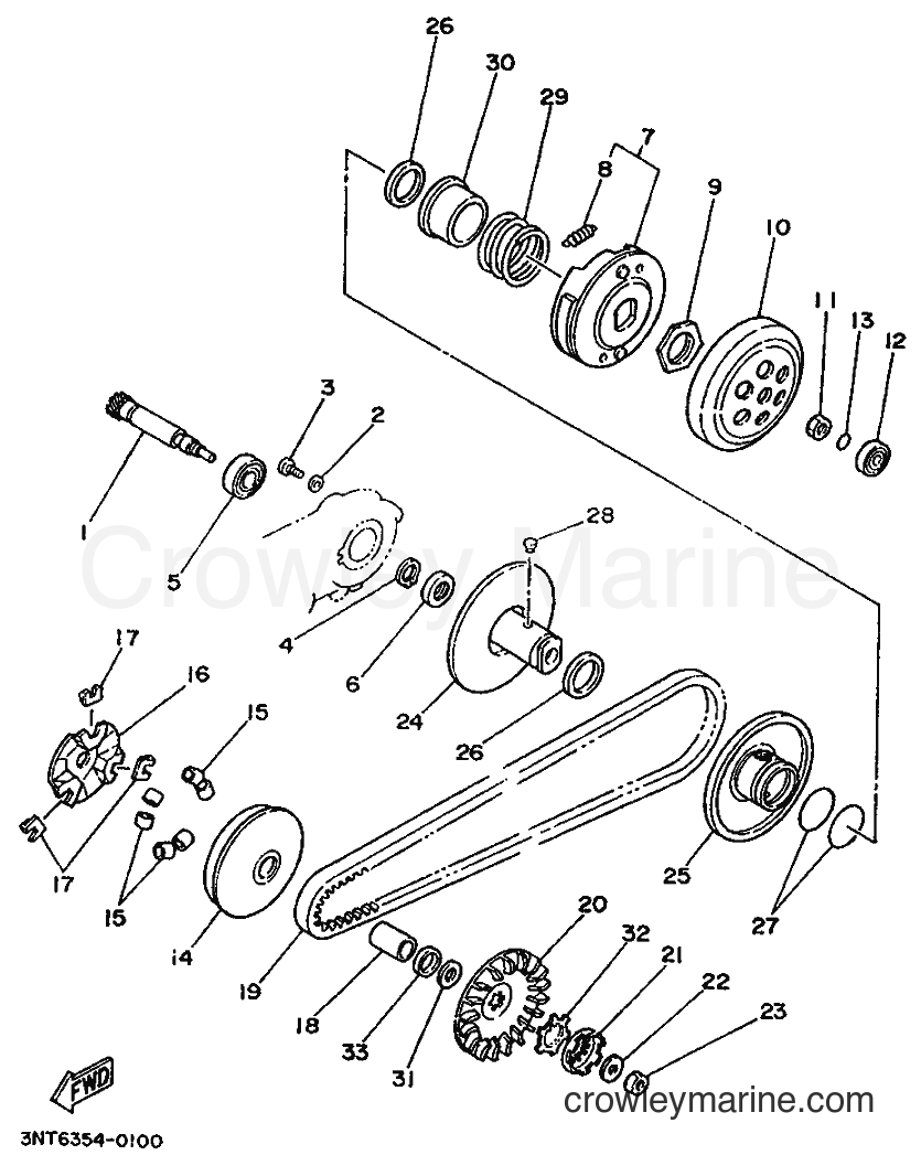 1990 Scooter CT50S - CT50S (3NT7) [999] - CLUTCH