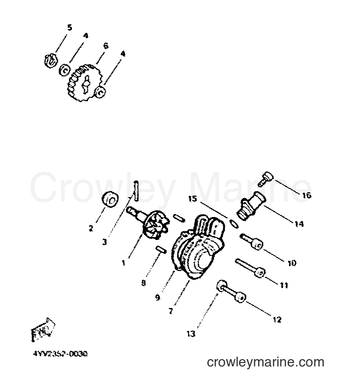 2001 Scooter TZR50 - TZR50 (5DU5) [010] - WATER PUMP