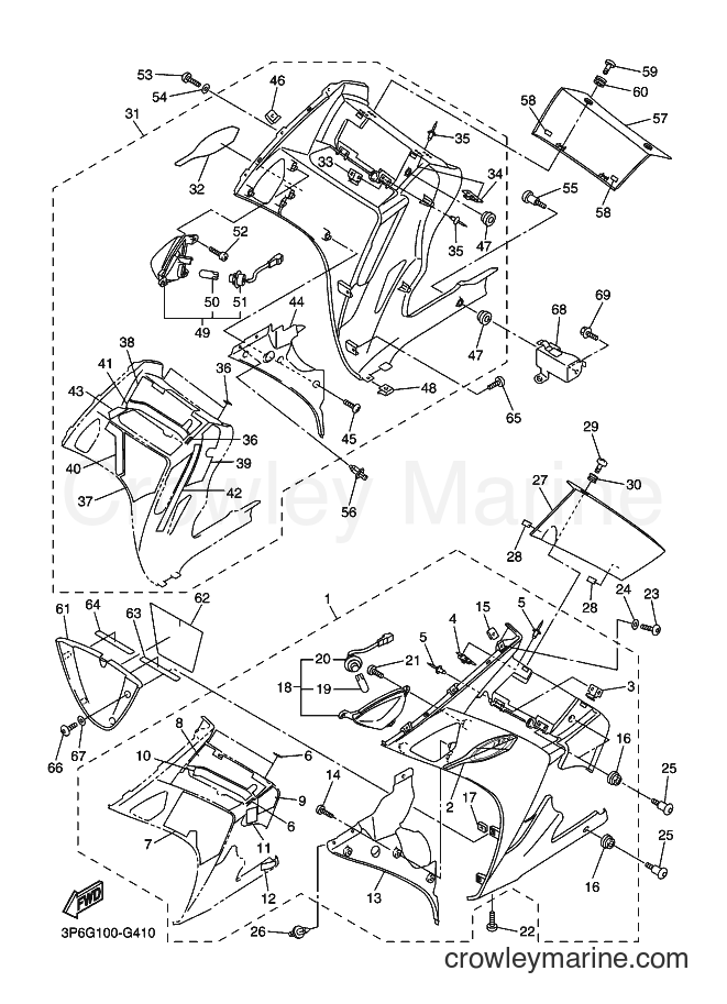 2008 Sport Bike FJR1300A - FJR1300A (3P6H) [010] - COWLING 2