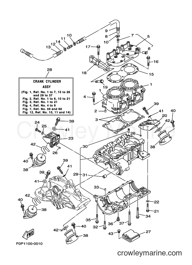Yamaha Motors JET FOR XA800 (67A1) [010] - CYLINDER & CRANKCASE 1
