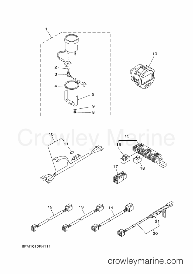 Yamaha Motors F25GWHL (6FM1) [110] - METER
