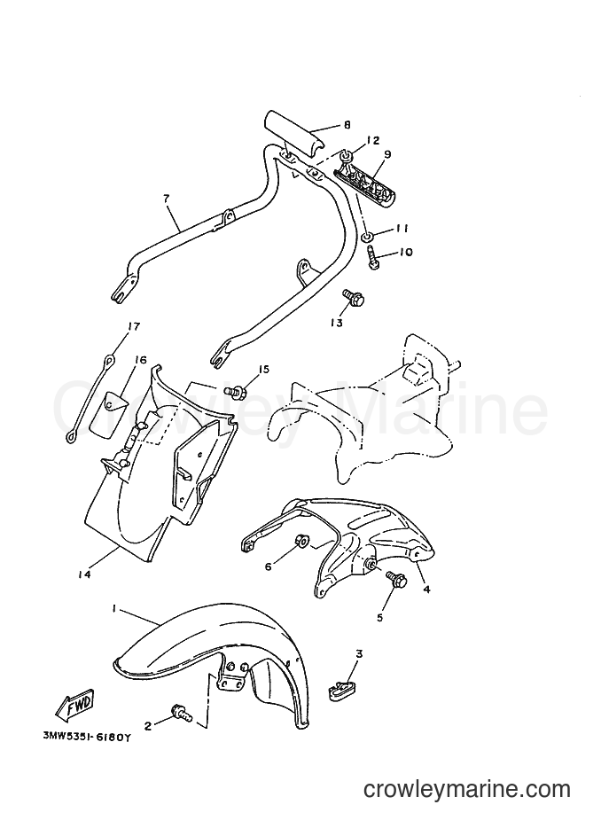 2000 Street Bike SR125 - SR125 (3MW9) [070] - FENDER