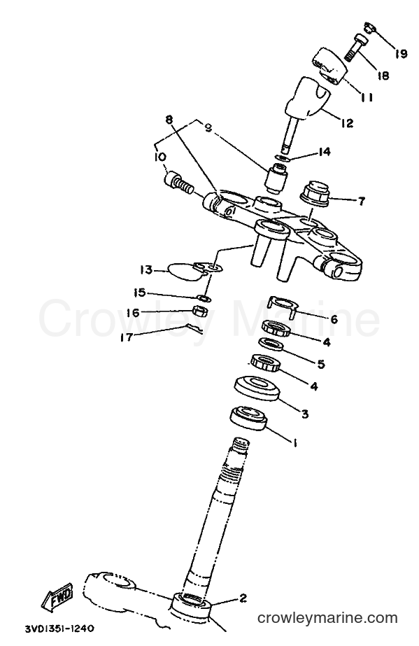 1995 Street Bike TDM850 - TDM850 (4CM5) [999] - STEERING