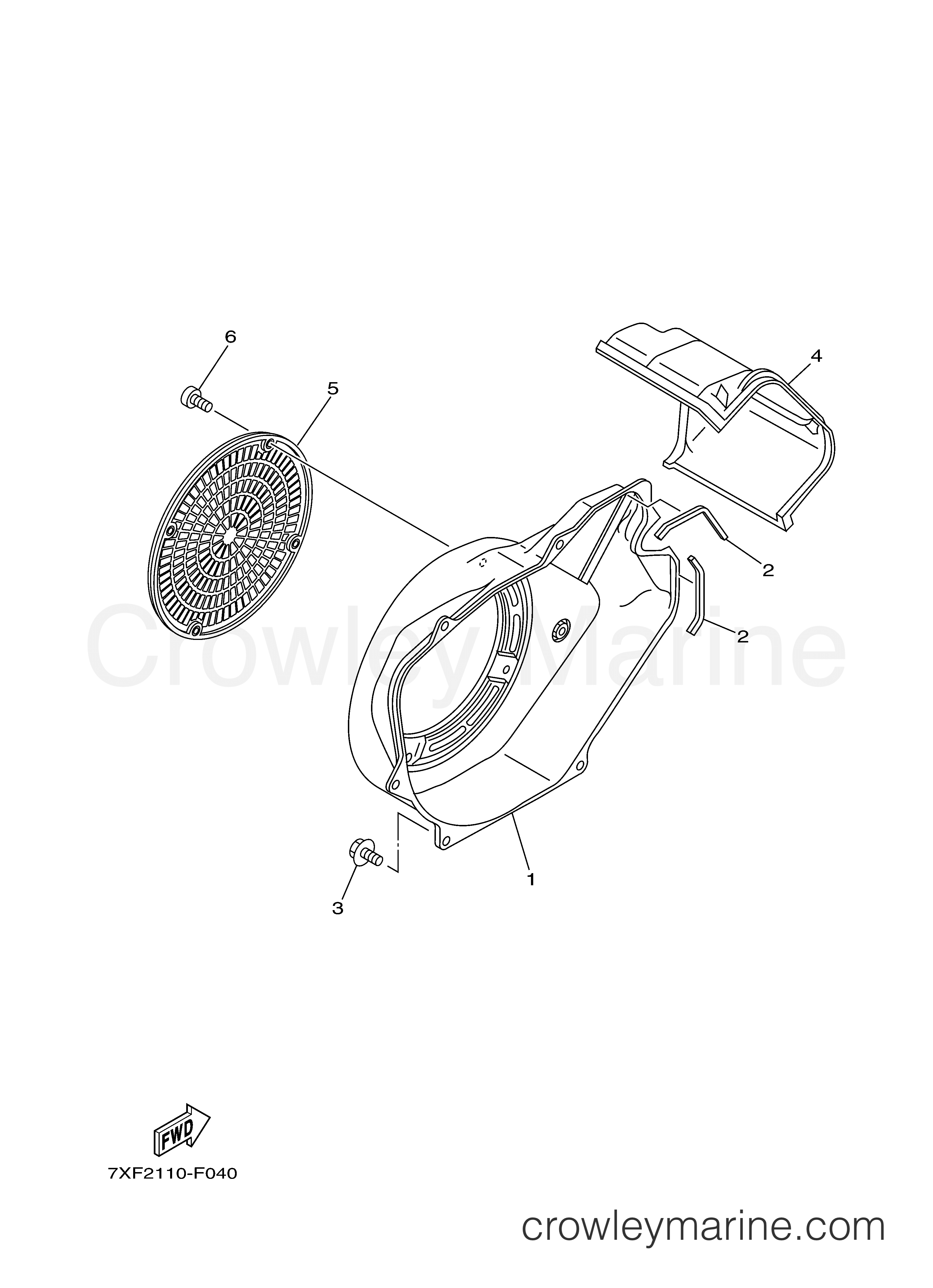 Yamaha Motors EF6300ISDE - AIR SHROUD STARTER
