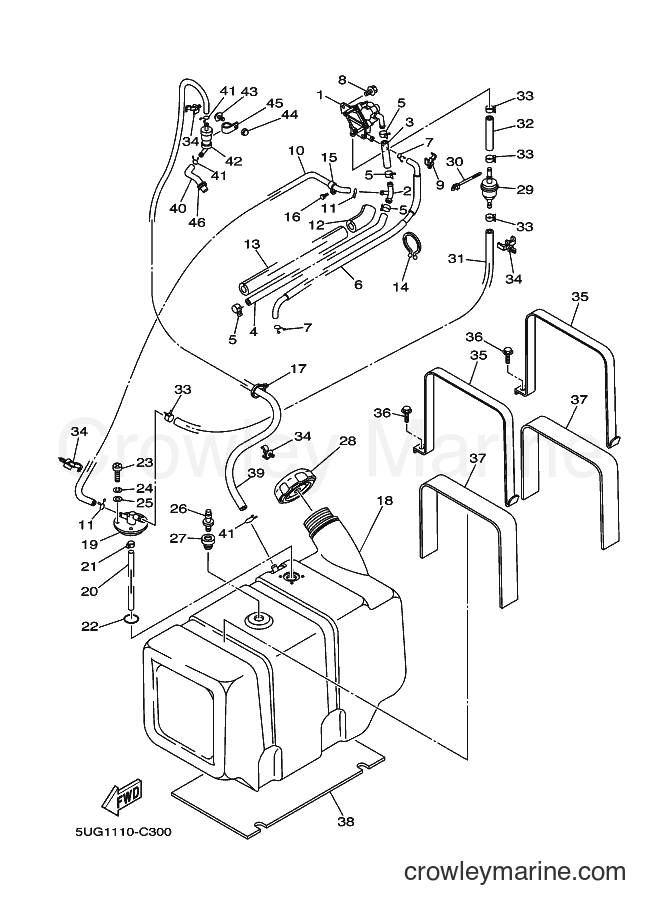 2004 ATV YXR660F - YXR660F (5UG2) [010] - FUEL TANK