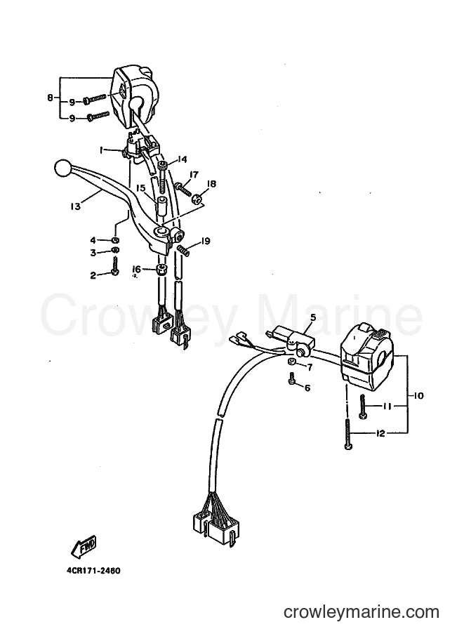 1993 Sport Bike FJ1200A - FJ1200A (4CR6) [010] - HANDLE SWITCH & LEVER