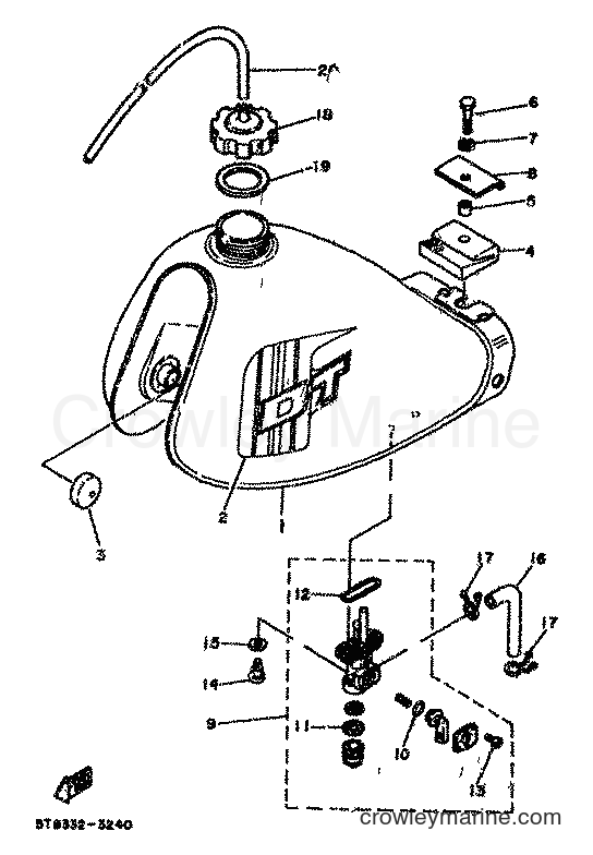 1983 Scooter DT80MX - DT80MX (36N) [999] - FUEL TANK