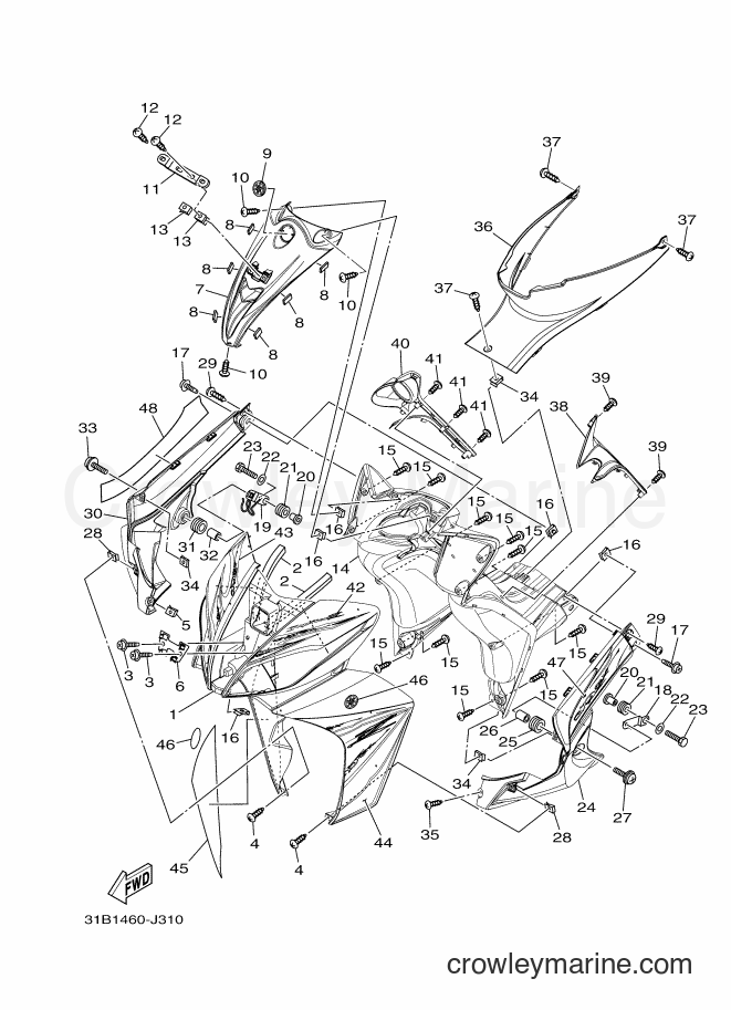 2010 Scooter T115SEC - T115SEC (31B2) [010] - LEG SHIELD