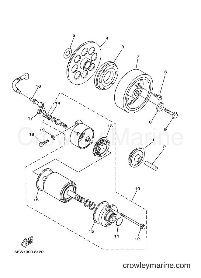 Yamaha Motors XVS650 (4VRE) [080] - STARTER CLUTCH