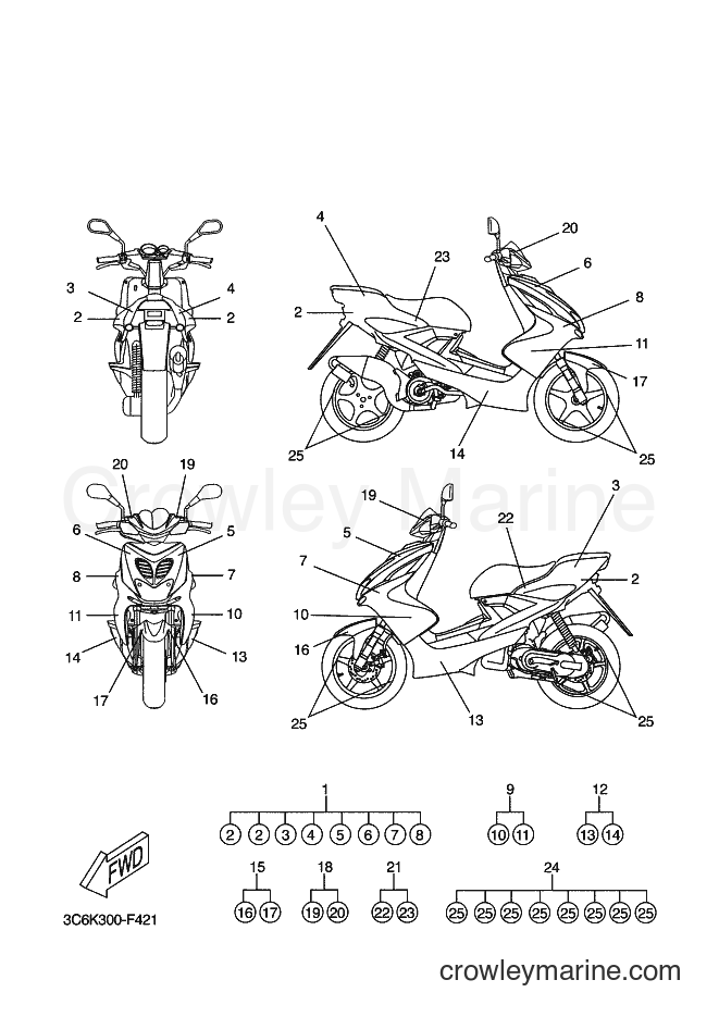 2007 Scooter YQ50L - YQ50L (3C6K) [070] - GRAPHIC & EMBLEM