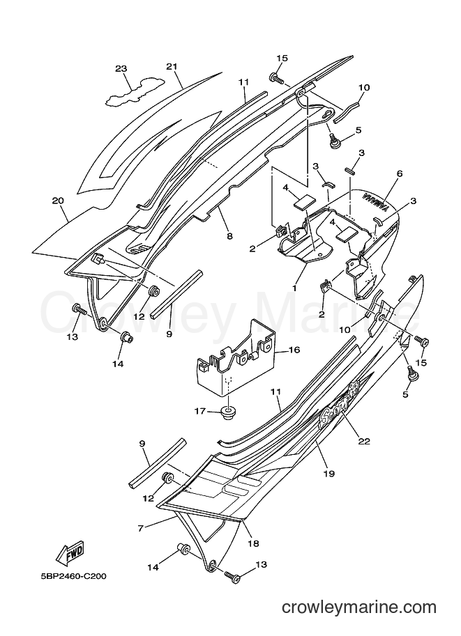 2004 Street Bike SX-4 - SX-4 (5BP2) [010] - SIDE COVER