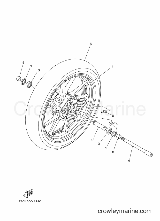 2017 Street Bike MTN850-A - MTN850-A (BM62) [010] - FRONT WHEEL