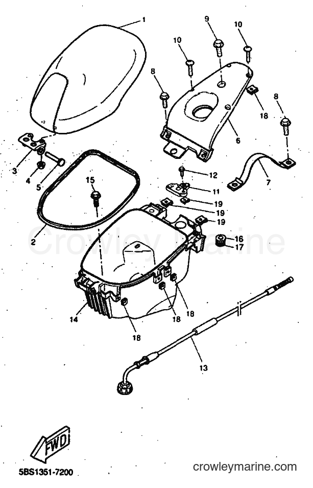 1998 Scooter YQ50 - YQ50 (5DR3) [999] - SEAT & CARRIER