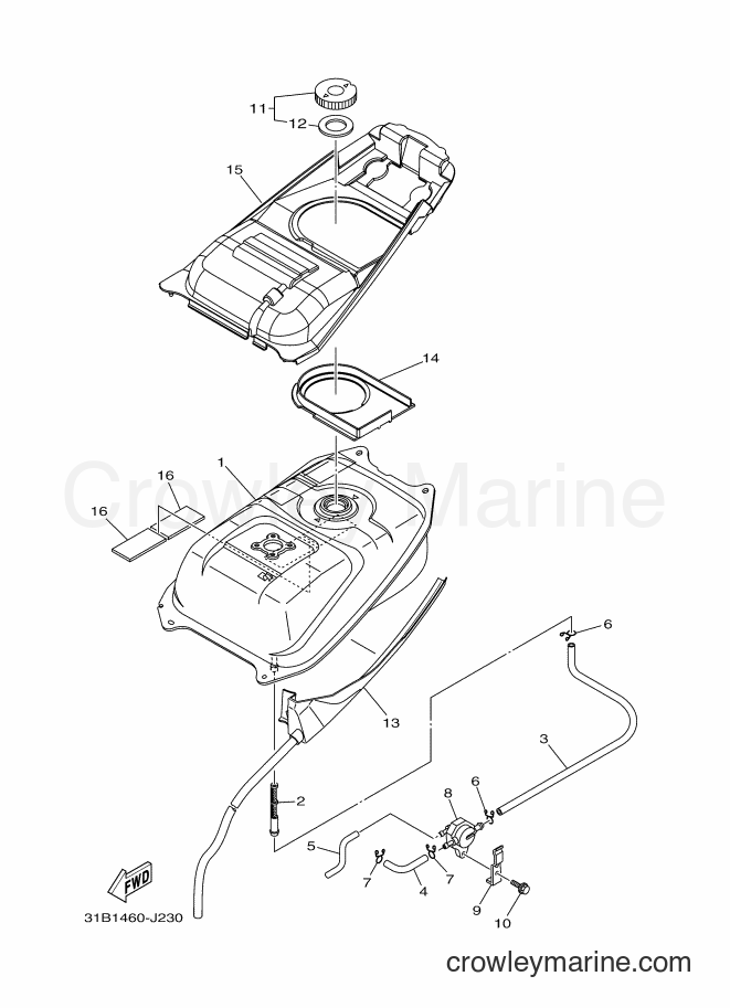2012 Scooter T115SEC - T115SEC (31C8) [010] - FUEL TANK