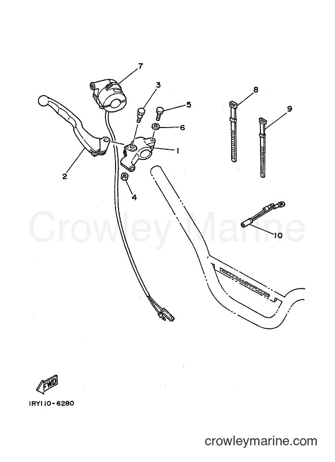 1988 Dirt Bike BW80 - BW80 (1RY0) [030] - HANDLE SWITCH & LEVER