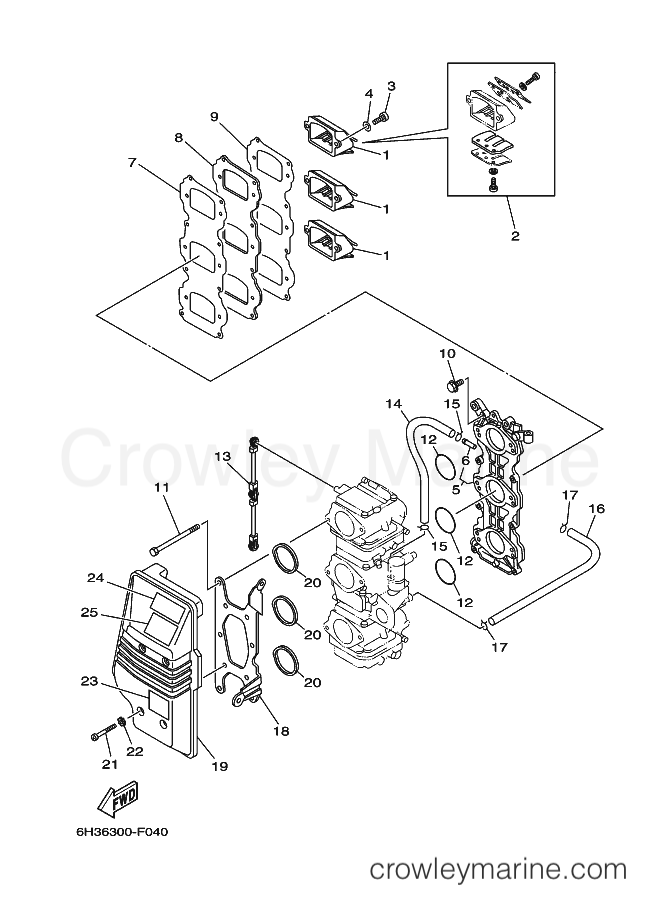 Yamaha Motors 60FETO (6H2J) [120] - INTAKE