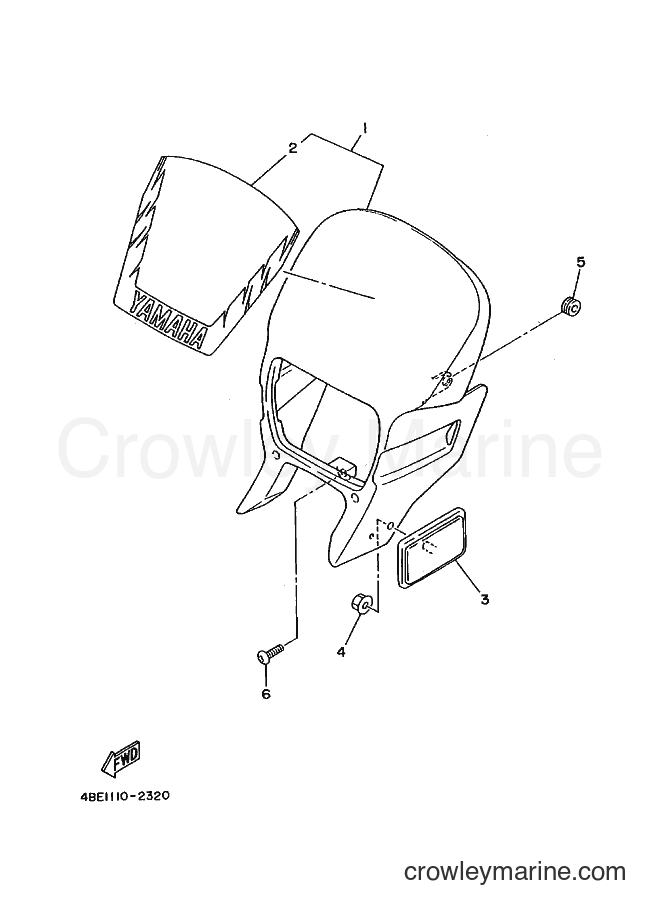 1992 Dirt Bike XT225 - XT225 (4BE3) [010] - COWLING 1