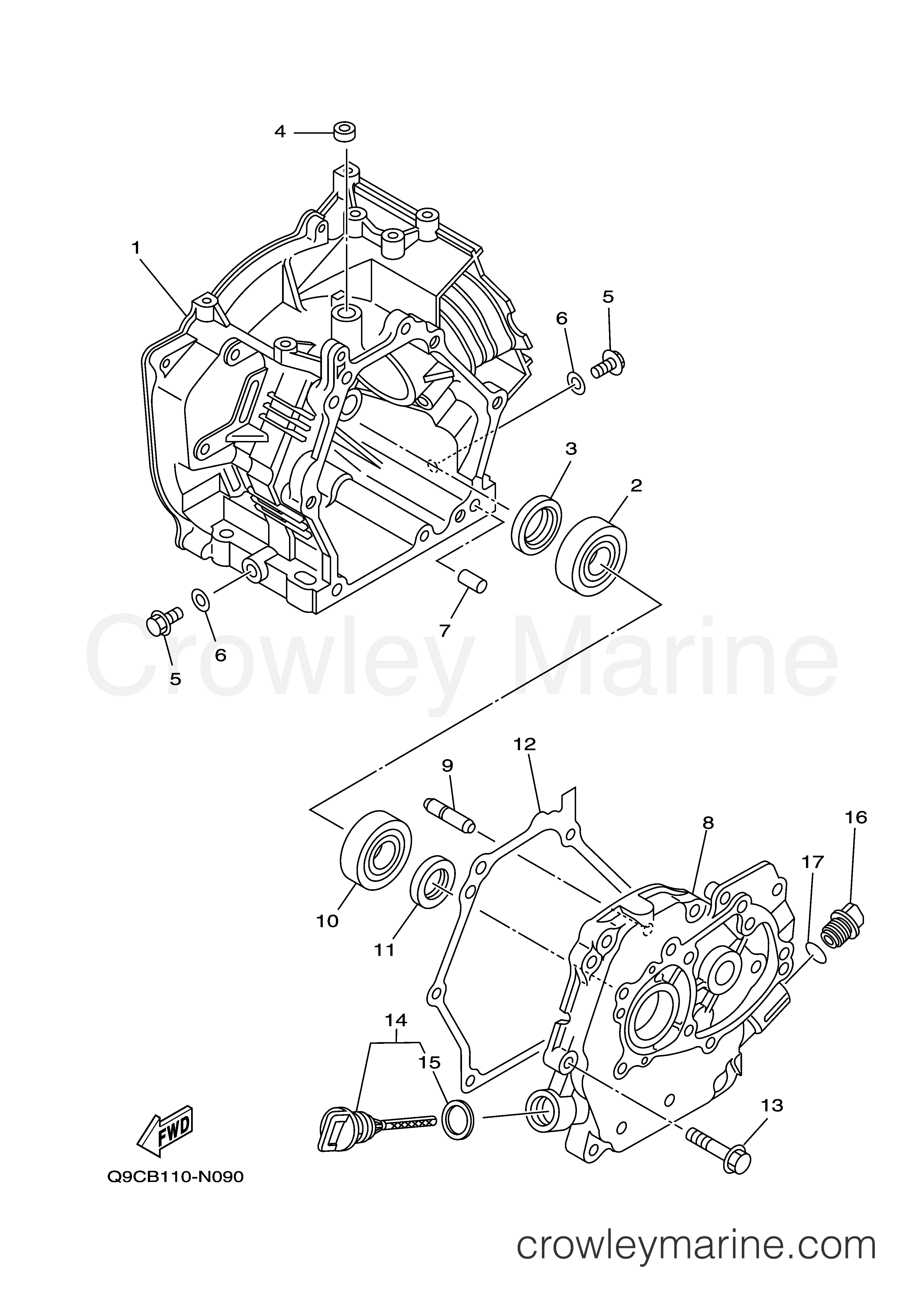 Yamaha Motors YP20GJ - CRANKCASE
