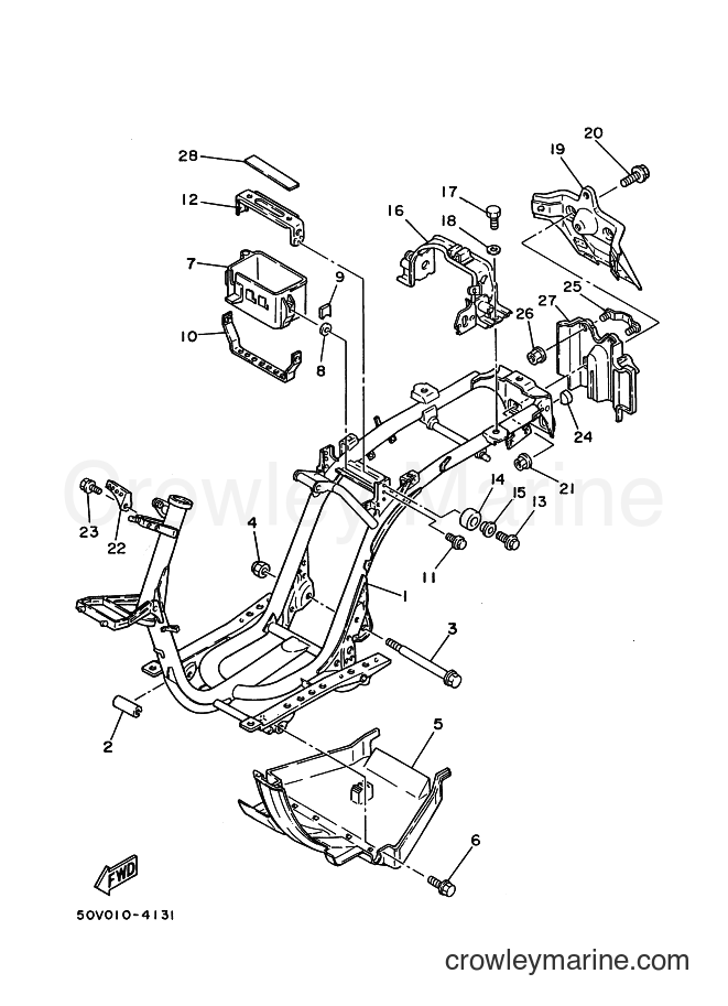 1993 Scooter XC125 - XC125 (3TE5) [999] - FRAME