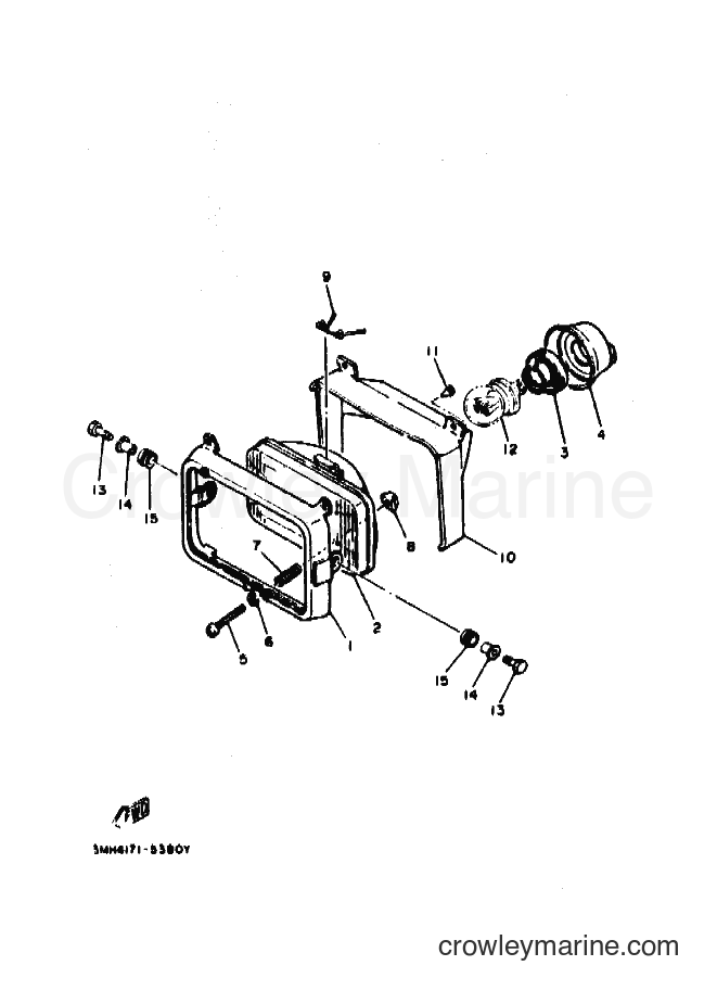1995 Dirt Bike DT200R - DT200R (3MH4) [010] - HEADLIGHT