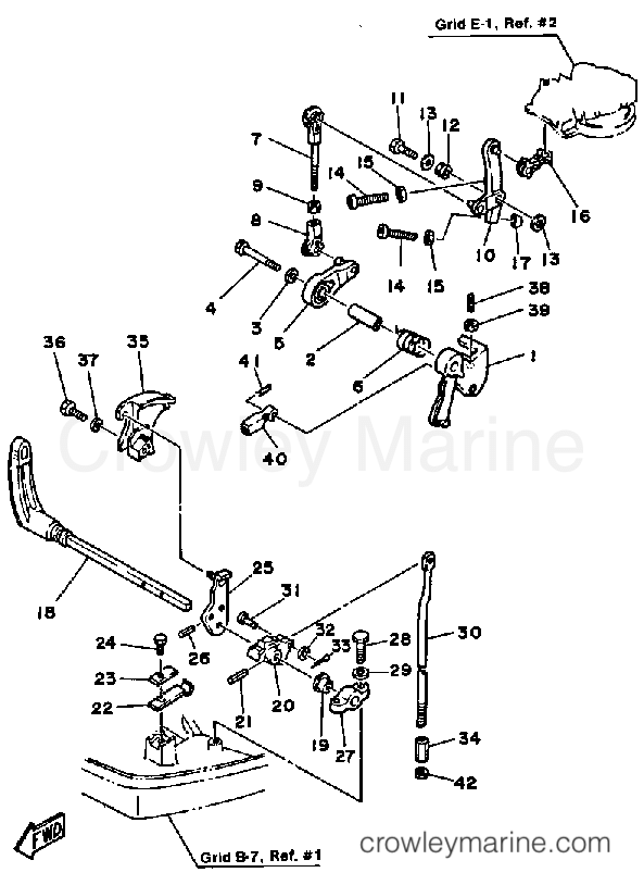 Yamaha Motors 40ELH - CONTROL ENGINE