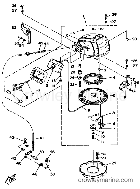 Yamaha Motors 40ELH - MANUAL STARTER