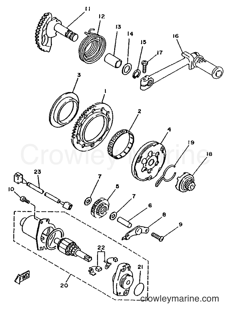 1995 Scooter YA50F - YA50F (4SN1) [999] - STARTER