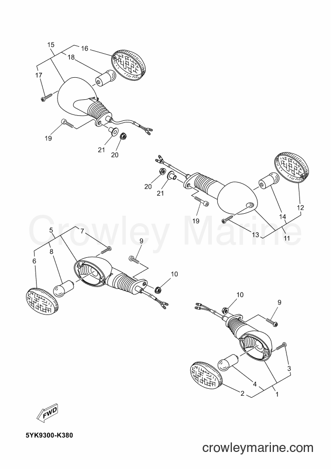 2012 Street Bike MT03 - MT03 (2BF1) [030] - FLASHER LIGHT