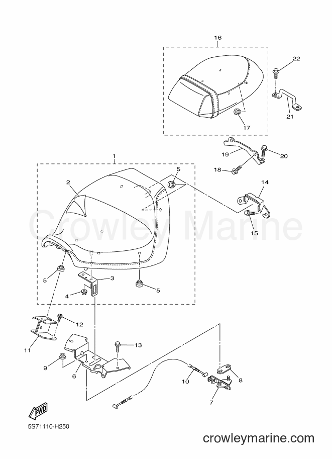Yamaha Motors XVS950A (26P4) [050] - SEAT