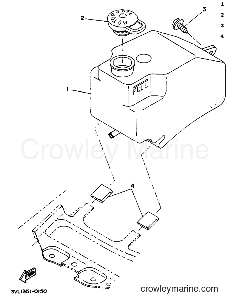 1992 Scooter CW50 - CW50 (3VL2) [999] - OIL TANK