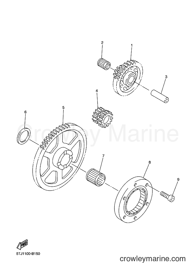 2003 Dirt Bike WR450F - WR450F (5TJ2) [030] - STARTER CLUTCH