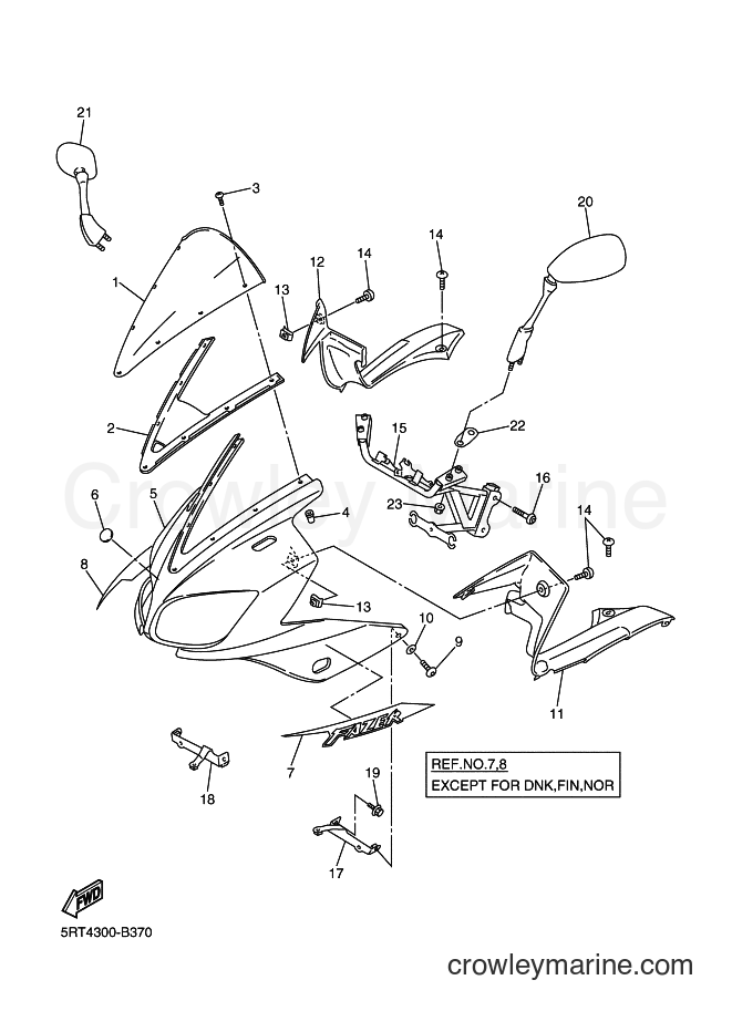 Yamaha Motors FZS600 (5RT4) [030] - COWLING 1
