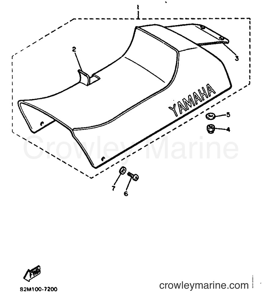 Yamaha Motors EX570BS8 (84N0) [020] - SEAT