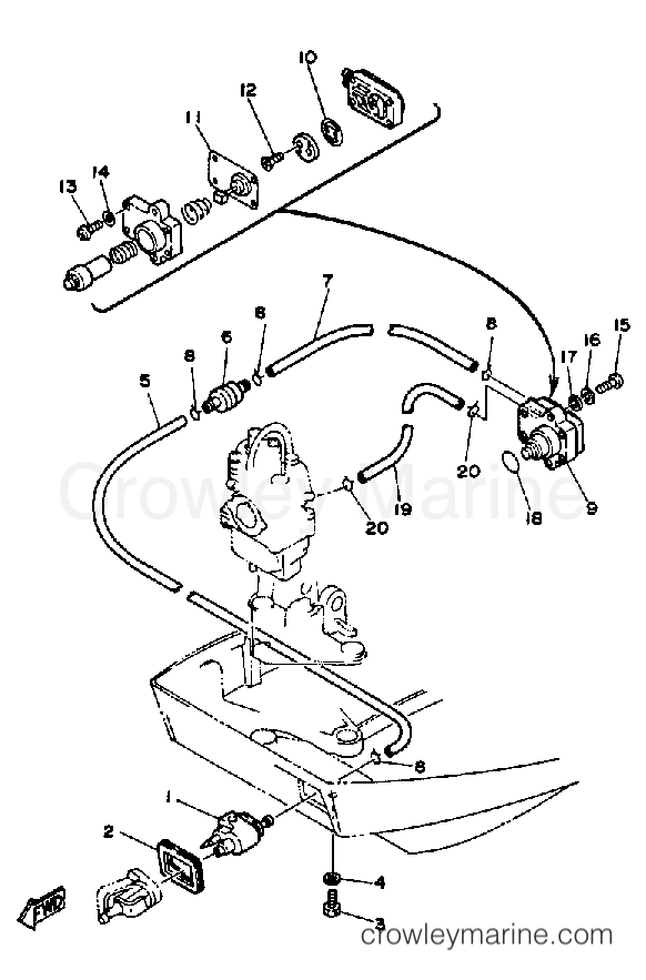 Yamaha Motors FT9.9XF - FUEL SYSTEM