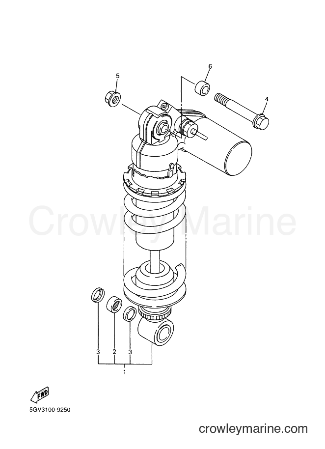 Yamaha Motors YZF-R6 (5EB5) [080] - REAR SUSPENSION