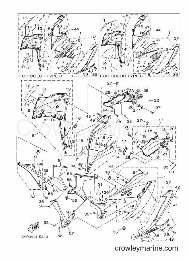 Yamaha Motors YZF-R3A (B02K) [010] - COWLING 1
