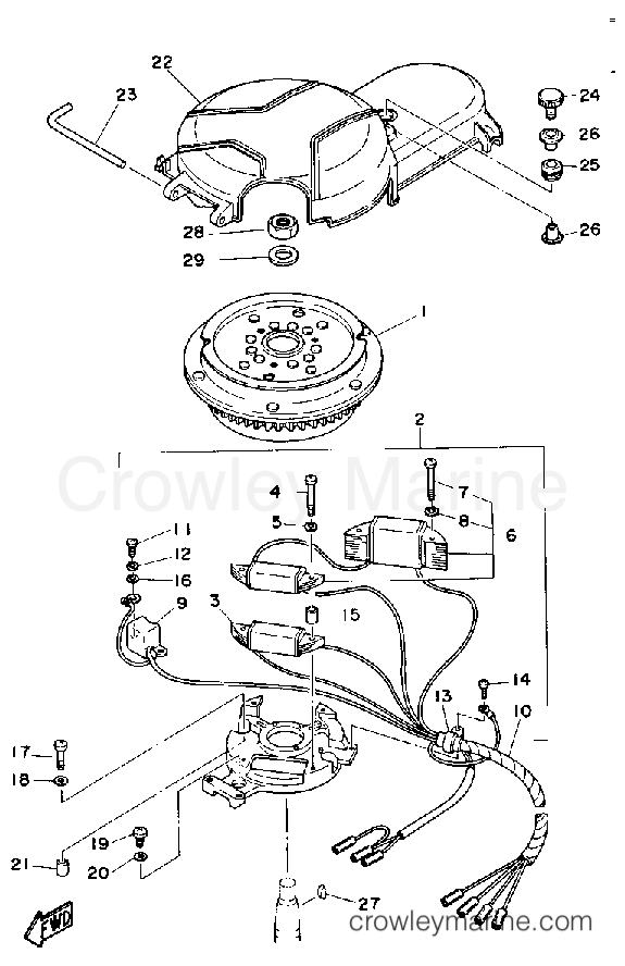 Yamaha Motors FT9.9EXG - CDI MAGNETO