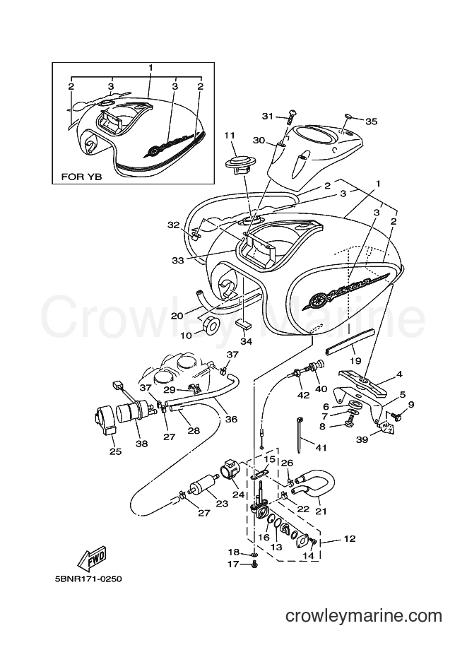 2000 Cruiser XVS650A - XVS650A (5BNR) [010] - FUEL TANK