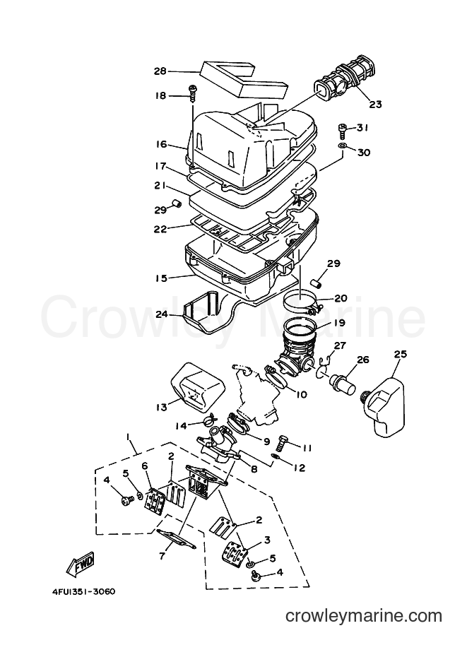 2000 Dirt Bike TDR125 - TDR125 (5AN8) [050] - INTAKE