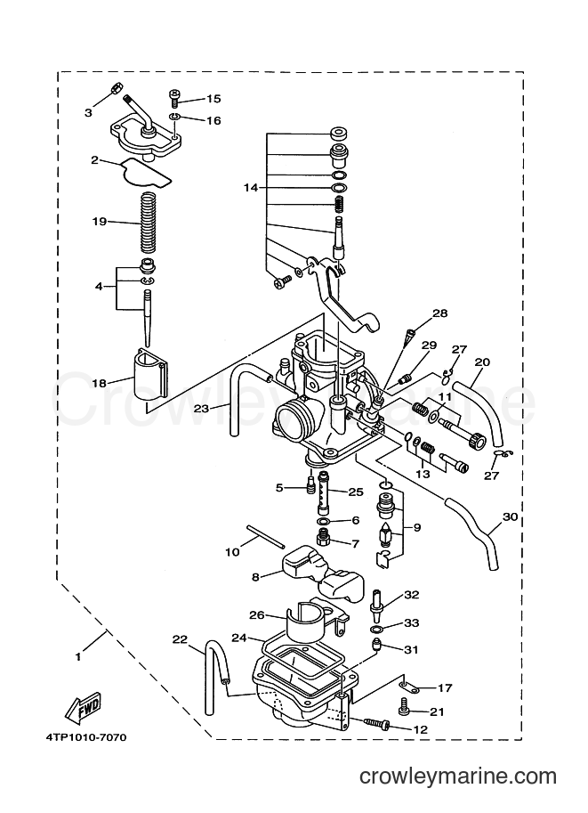 1999 Dirt Bike DT230 - DT230 (4TP3) [010] - CARBURETOR