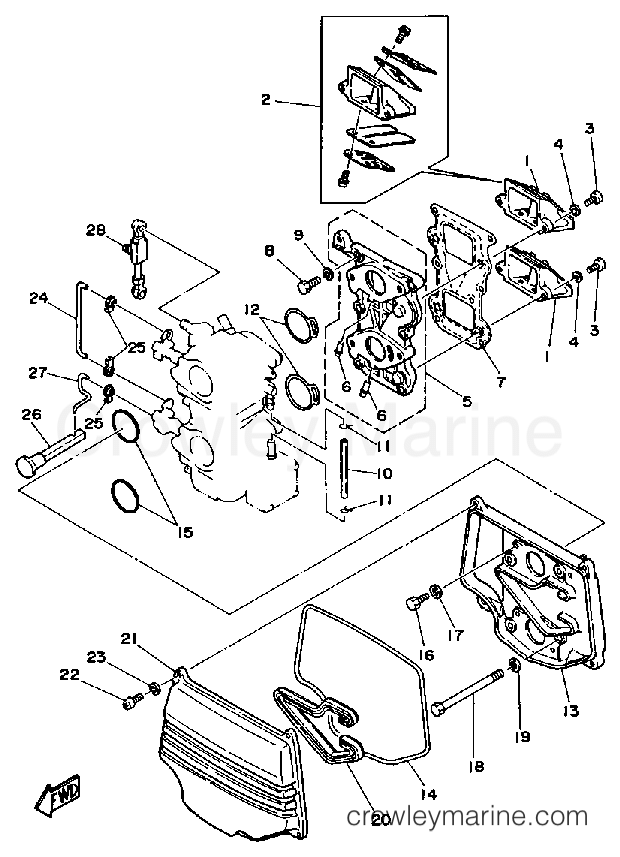 Yamaha Motors 25LF - INTAKE
