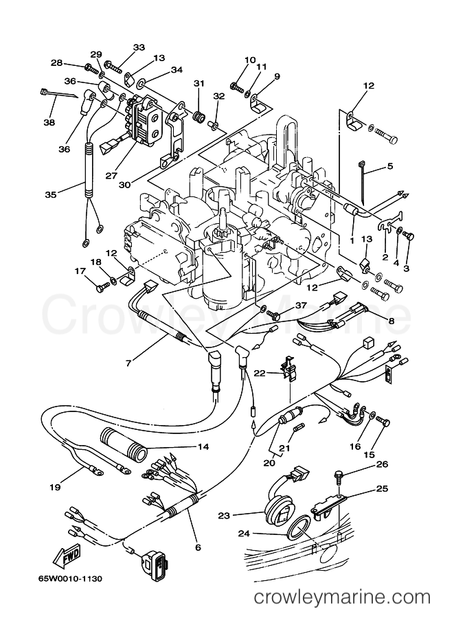 Yamaha Motors F25A (65W1) [130] - ELECTRICAL 2