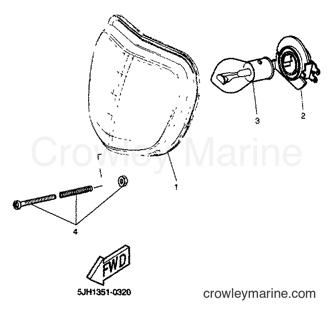 2001 Scooter EW50 - EW50 (5JH3) [020] - FARO DELANTERO