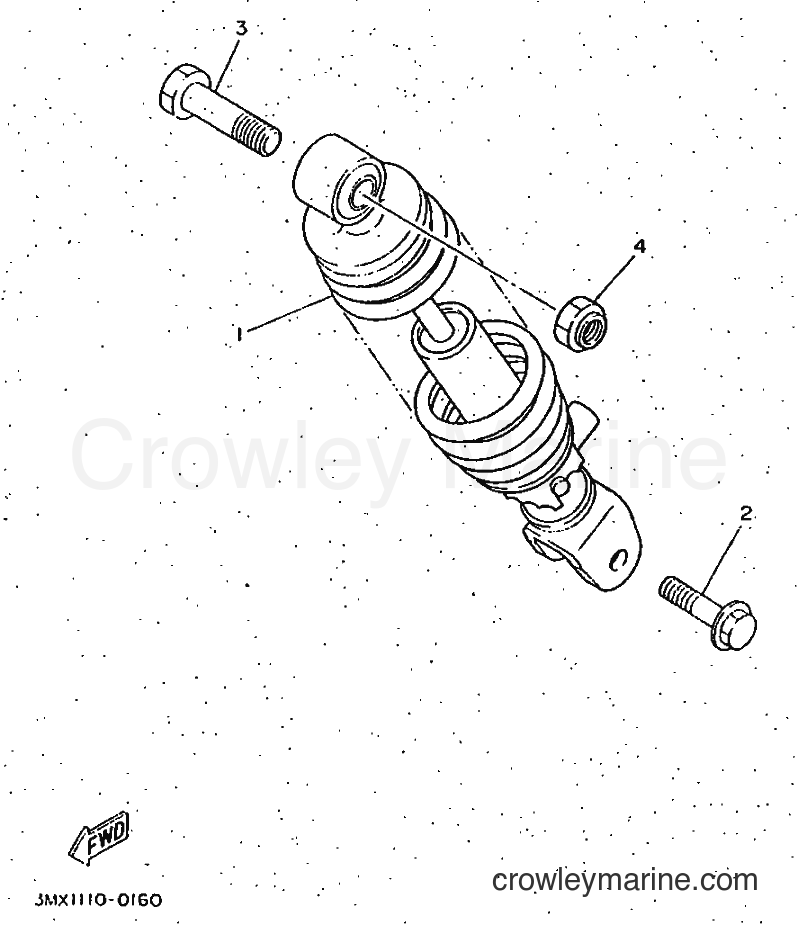 1997 Scooter CW50 - CW50 (4VVB) [999] - REAR SUSPENSION