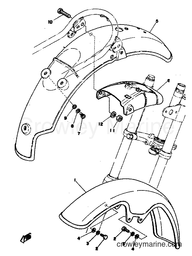 Yamaha Motors TY50 (1F4) [999] - FENDER